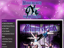 Tablet Screenshot of movementsinmotiondance.com